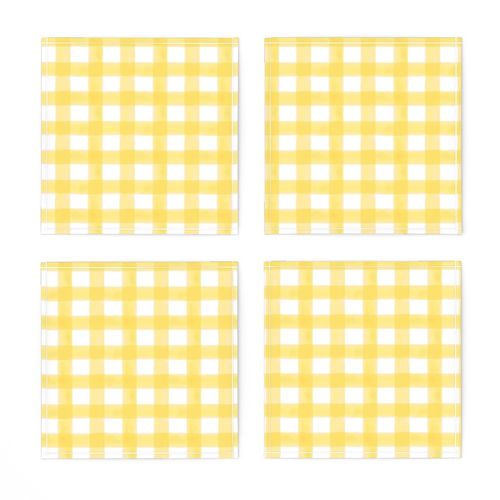 Reduced Scale Watercolor Gingham in Sunshine