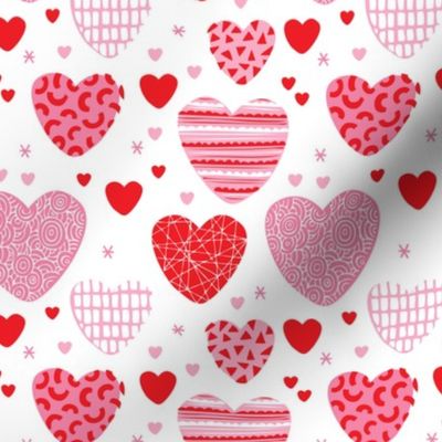 Cute hearts love and romantic wedding theme for kids and lovers valentine pink red