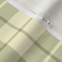 sage and cream tartan, 4.5" repeat