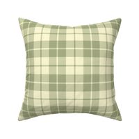 sage and cream tartan, 4.5" repeat