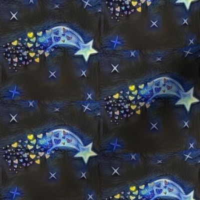 8" Starry Night Shooting Star - small