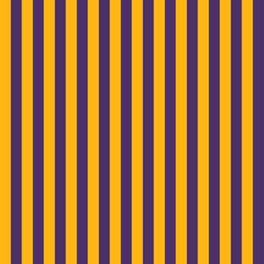 Quarter Inch Dark Purple and Gold Yellow Vertical Stripes