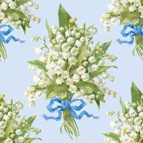 Muguet on blueberry