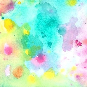 Abstract Spring Watercolors