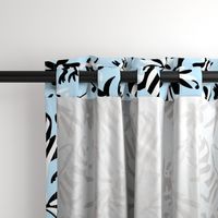 Pale Blue Otomi Striped Animals