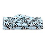 Pale Blue Otomi Striped Animals