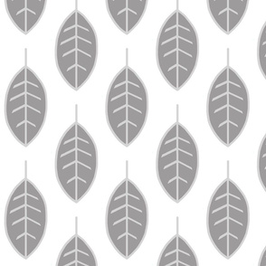 Leaves-silver/grey/white