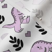 T-Rex Dinos in Purple