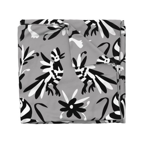 Grey Black White Mexican Otomi Animals