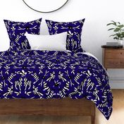 Black Navy Blue Mexican Otomi Animals