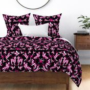 Black Fuchsia Mexican Otomi Animals