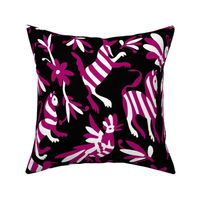 Black Fuchsia Mexican Otomi Animals