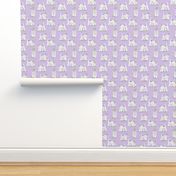 Playful Wire Fox Terrier - purple