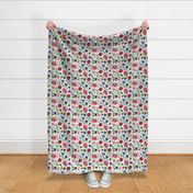 Rooster Floral Folklore Print