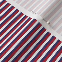 Pinstripe Red, White, and Blue Horizontal Eighth Inch Stripes