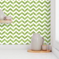 Glitter Chevron Green