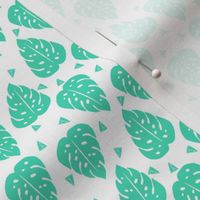 monstera // tropical triangle summer exotic kids summer palm print