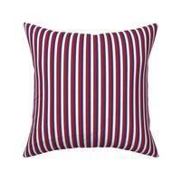 Quarter Inch Red, White, and Blue Vertical Stripes