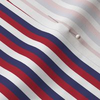 Quarter Inch Red, White, and Blue Vertical Stripes