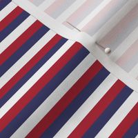 Quarter Inch Red, White, and Blue Horizontal Stripes