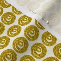Be the Admiral of your own Lake: gold spiral polka dots on off-white by Su_G_©SuSchaefer