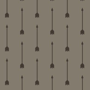 Long Arrows- Dark Brown/Taupe