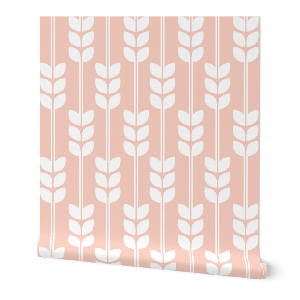 Wheat - White on Peach, Small