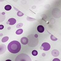 3x3-Inch Repeat of Purple Dapper Dots that Match Lavender Toile