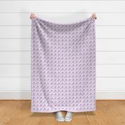 3x3-Inch Repeat of Purple Dapper Dots that Match Lavender Toile