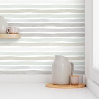 Watercolor Stripe Hues M+M Grays by Friztin