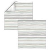 Watercolor Stripe Hues M+M Grays by Friztin