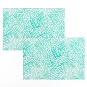 Ancient Modern Watercolor Maze Mint