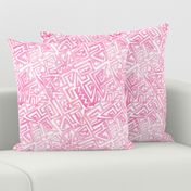 Ancient Modern Watercolor Maze pink 