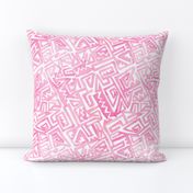 Ancient Modern Watercolor Maze pink 