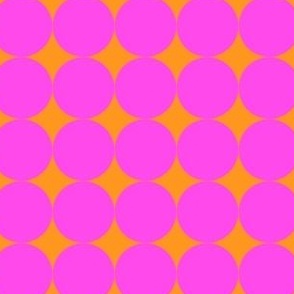 Op Art Circles Pink/Orange