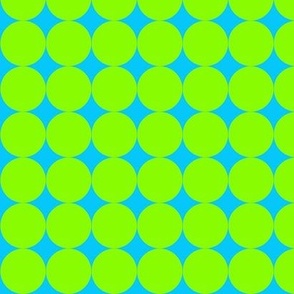 Op Art Circles Turq/Green