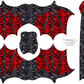 Red and Black Dragon Wings