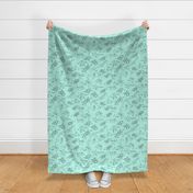 Molecules - Turquoise - Large