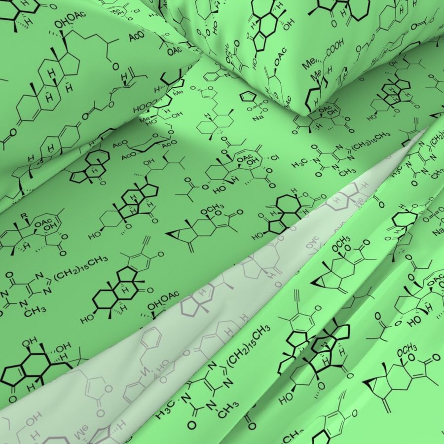 Molecules - Mint Green - Large