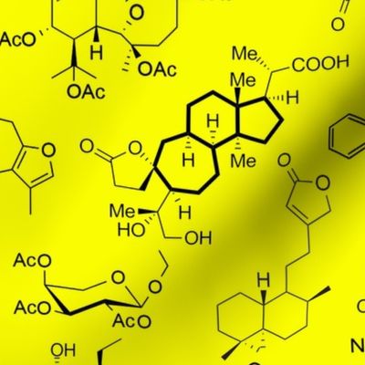 Molecules - Yellow - Large