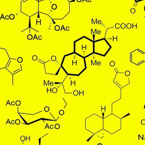 Molecules - Yellow - Large