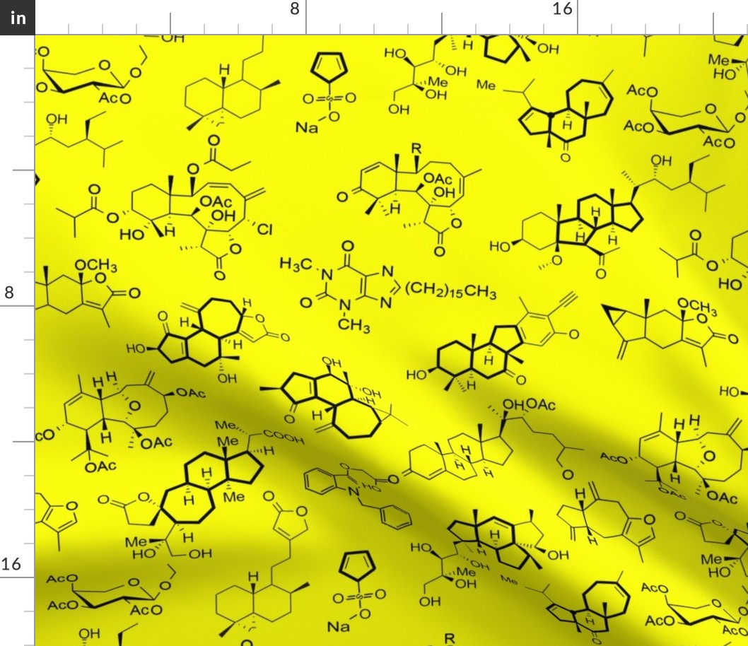 Molecules - Yellow - Large