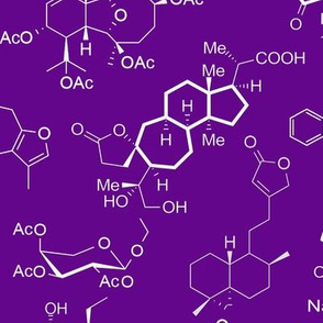 Molecules - Purple - Large
