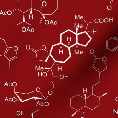 Molecules - Red - Large