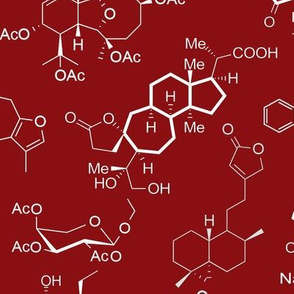Molecules - Red - Large