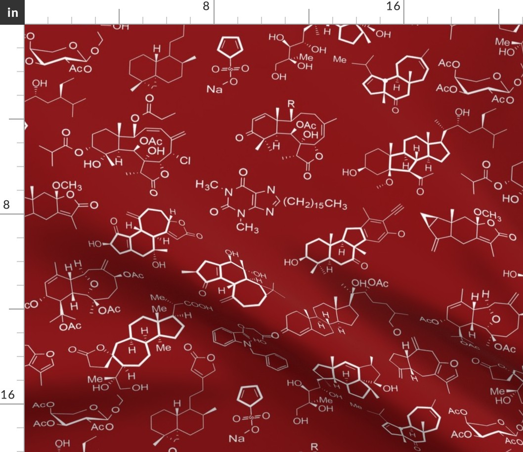 Molecules - Red - Large