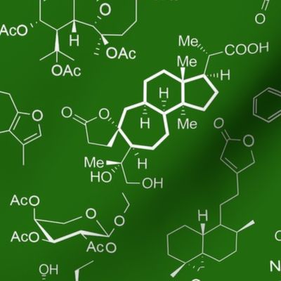 Molecules - Green - Large