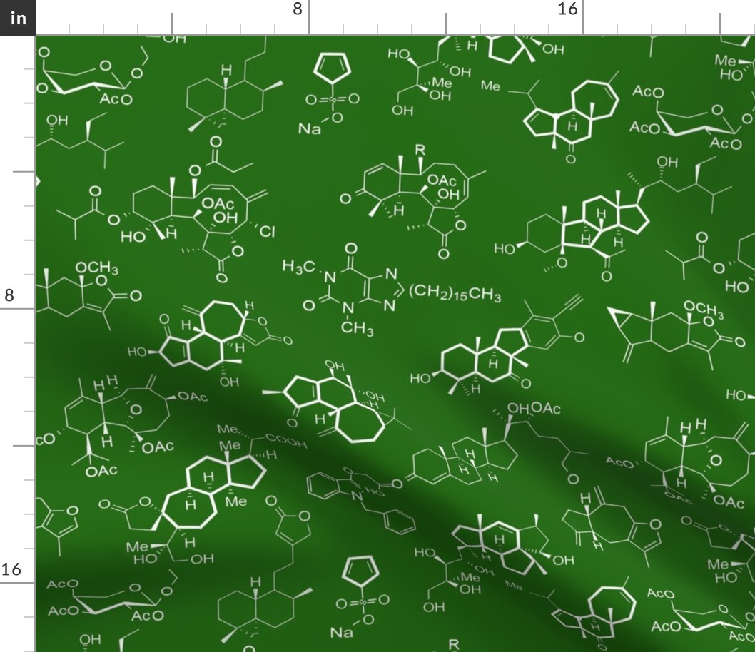 Molecules - Green - Large