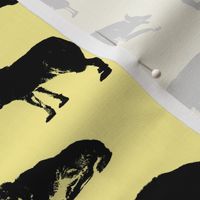 Wolves on Canary Yellow // Large-size