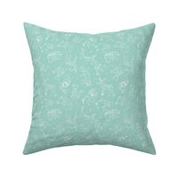 constellations // mint small version cute animals night sky stars nursery baby